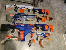 Lot Of 10 Nerf Guns With Some