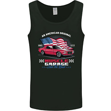 Own the Road USA Muscle Car American Flag Mens Vest Tank Top