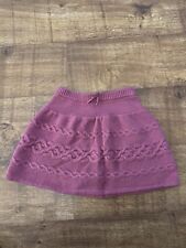 Girls GAP Knitted Skirt, Age 5 Years, VGC, 100% Cotton, Elasticated Waist, Pink 