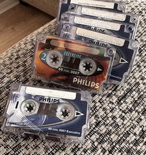 Philips Mini Cassette 0007 Dictation Tape 60min Used Erased Multi (0000)