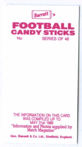 Vintage 1989 football cards - 1989-90,
