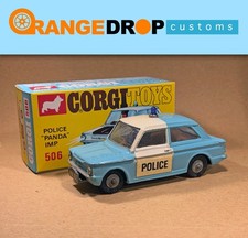 Corgi 506 - Sunbeam Hillman Imp Police Panda Car - 1968 - VG.Condition Repro Box
