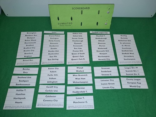 Rare early subbuteo - subbuteo, set