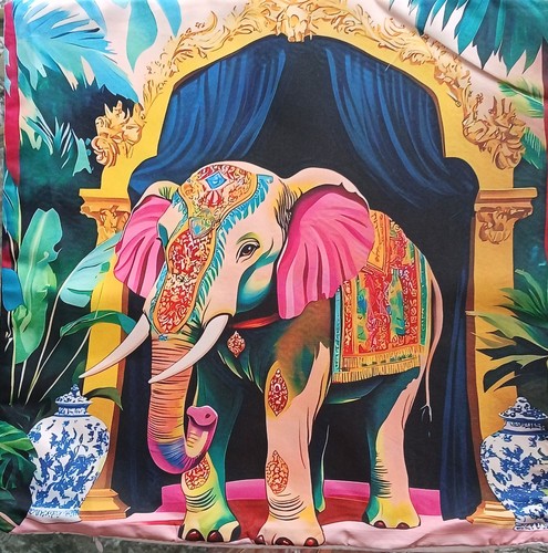 Vibrant elephant design - elephant,