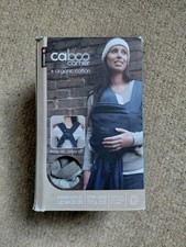 Close Caboo Baby Carrier + Organic Cotton Grey Excellent Condition