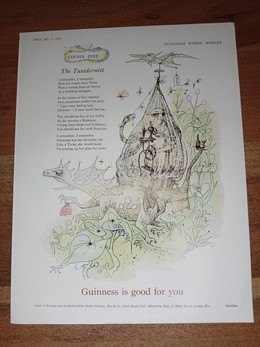 Guinness original 1960 - original, print