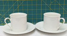 ROYAL DOULTON GORDON RAMSAY CASUAL DINING CUPS AND SAUCERS X 2 Sets 
