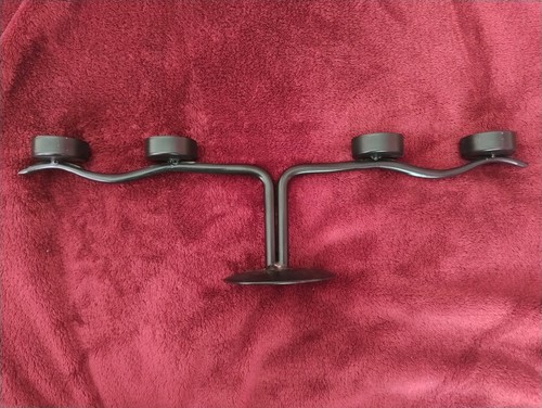 Black metal tealight - black,