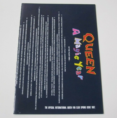 Queen fan club magazine spring - club,