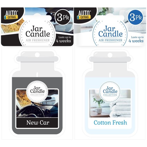 3pk candle car - car, freshener