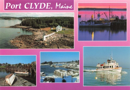 Postcard port clyde - clyde, fishing