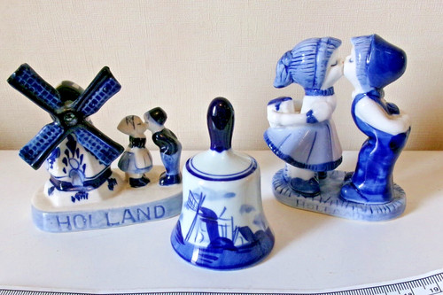 Small vintage blue white - 3,