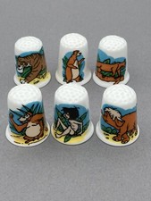 The Jungle Book English fine bone china thimbles full set of six