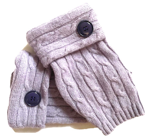 Fingerless gloves lavender - fingerless,