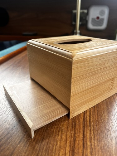 Wooden tissue box - box, dispenser