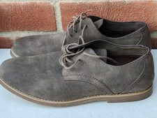 Men's Grey Faux Suede Lace-up