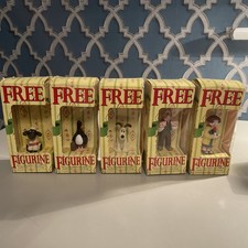 VINTAGE WALLACE AND GROMIT FIGURINES FROM TYPHOO TEA IN ORIGINAL BOX