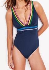 Boden Porto V-Neck Swimsuit