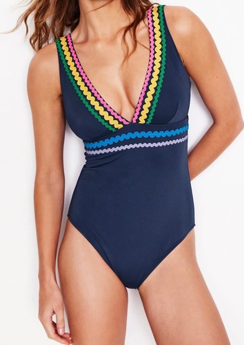 Boden porto neck swimsuit - boden,