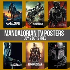 The Mandalorian Posters Star Wars Movie Poster Prints Wall Art Pictures A4 A3 A2