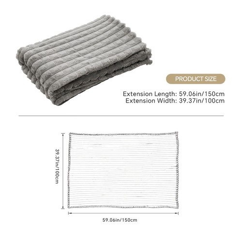 Large ribbed faux fur - large,