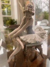 Lladro Seated Ballerina, Used