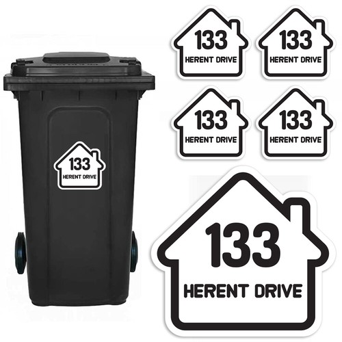 Wheelie bin numbers name - x,