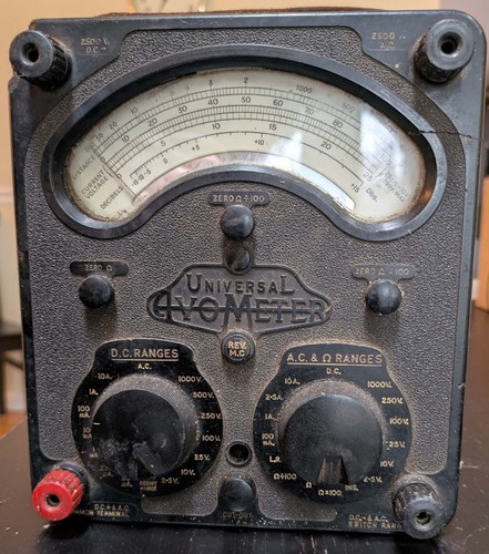 Vintage universal avometer - vintage,