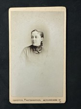 CDV Girl Plaits Hair By