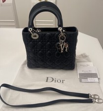 Classic Lady Dior Med Bag Dark