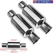 2 Universal Exhaust Silencer