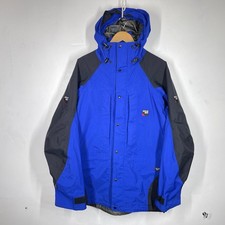 Sprayway Goretex Jacket Mens M Blue Alpine Vented Hiking Waterproof Rain Coat