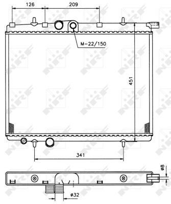 Nrf radiator for - for, 206