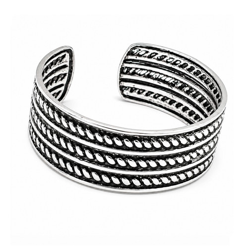 Toe ring celtic rope - ring, 925