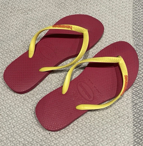 Pink and yellow havaianas - pink, eu