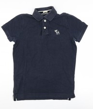 Abercrombie & Fitch Men's Blue Small Polo Shirt