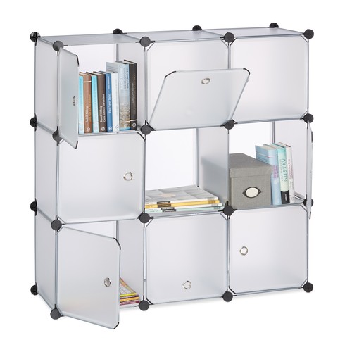 Shelving unit with doors