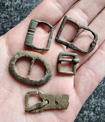 Metal detecting finds buckles - metal,