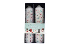 Christmas Countdown Advent Candles | Pack of 2 | Numbered 1–25 | Holiday Gift
