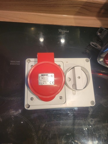 Gewiss 400v red interlocked - red,