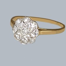 Antique 1920s Diamond Cluster