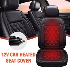 Luxury Heated Car Seat Cover Cushion Heater 35-55℃ Universal 12V For Cold Winter