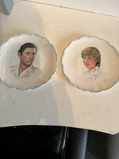 ROYAL ALBERT PLATES CELEBRATING MARRIAGE OF PRINCE CHARLES & LADY DIANA 1981 VGC