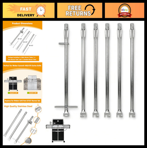Stainless steel grill - steel, burner