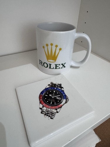Ceramic mug and - coaster, set