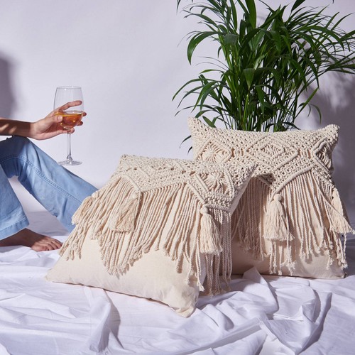 Handmade cotton macrame - cotton,