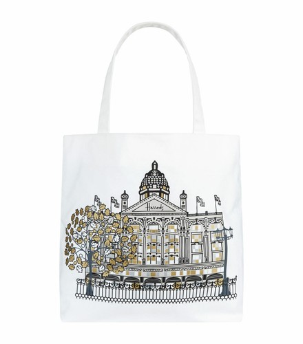 Bnwt harrods metallic canvas - metallic,