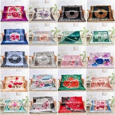 New Reversible Heavy Blankets Soft Warm Thick Weighted Sensory Blanket King Size