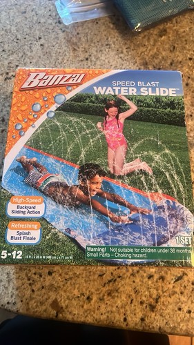Water slide for kids - water, and
