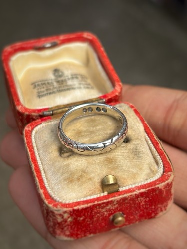 Antique sterling silver chased - sterling,